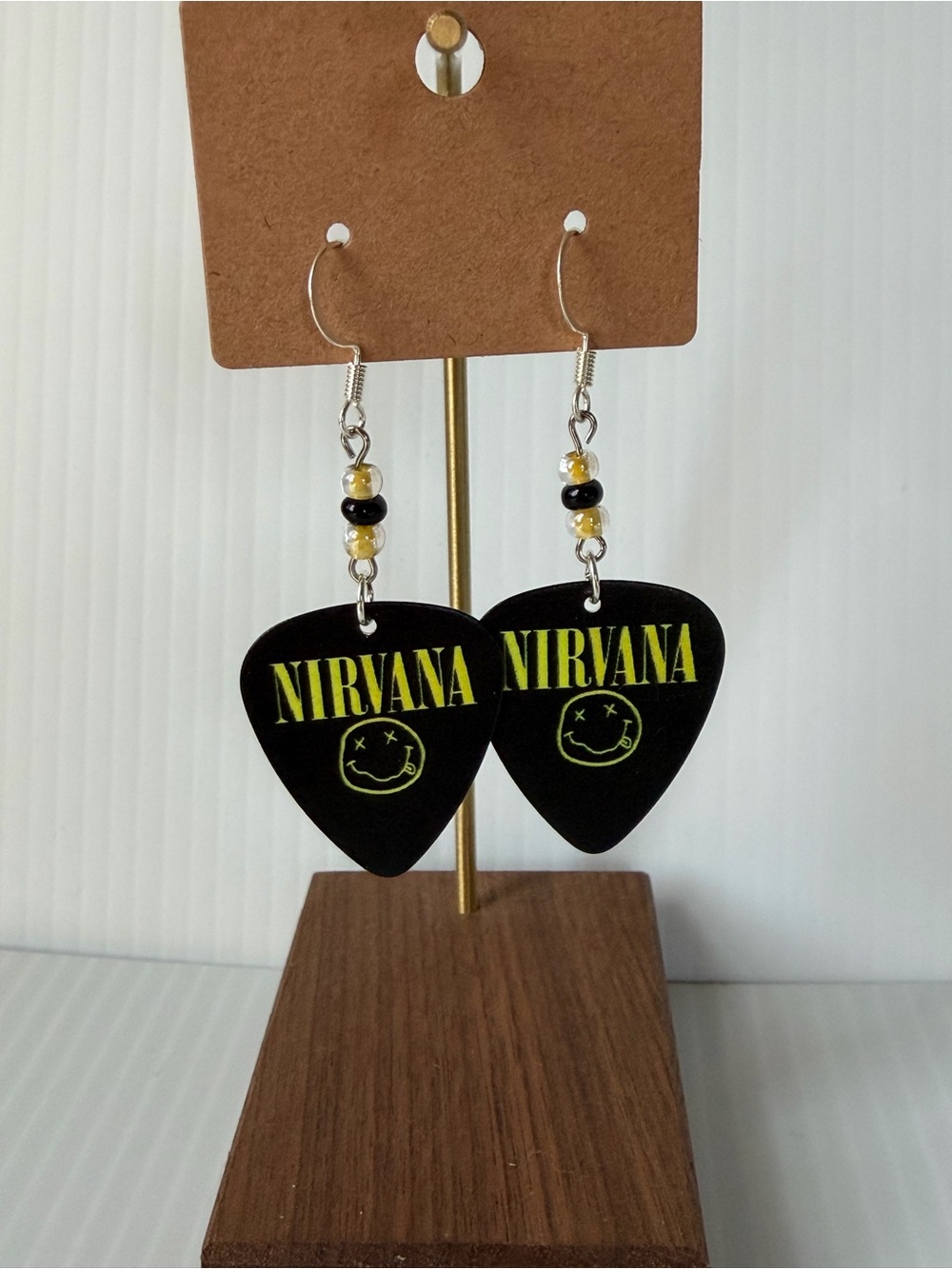 Nirvana Guitar Pick Earrings